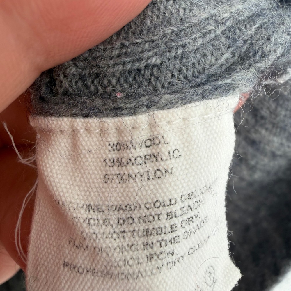 RUMERED RIBBED CROP TANK TOP GREY WOOL BLEND XS CASUAL QUIET LUXURY MINIMALIST - Picture 5 of 6